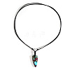 Bohemian Triangle Dyed Natural Imperial Jasper Pendant Necklaces HW6512-1-2