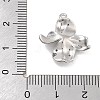 Brass Pave Clear Cubic Zirconia Pendants KK-Z061-13P-02-3