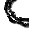 Natural Black Tourmaline Beads Strands G-I389-A30-AB-4