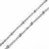 304 Stainless Steel Cable Chain Necklaces NJEW-P147-06P-2