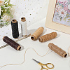 6 Rolls 6 Colors Flat Waxed Polyester Cord YC-CY0001-01-3