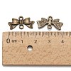Bowknot Alloy Links connectors LS-EA11930Y-AB-3
