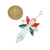 Angel Glass Pendant Decoration HJEW-TA00278-3