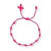Bohemian Knotted Braided Nylon Cord Bracelets UQ5107-2-1