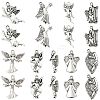 45Pcs 9 Styles Tibetan Style Alloy Pendants FIND-CJ0005-73-1