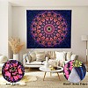 Black Light Boho Mandala Wall Tapestry JX154F-5