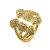 Brass with Cubic Zirconia Rings LS-RJEW-B057-04G-04-1