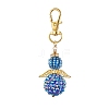 Angel Glass Seed Bead Pendant Decorations HJEW-MZ00088-04-1