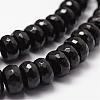Natural Black Onyx Beads Strands G-P161-23-6x3mm-3