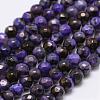 Faceted Natural Fire Crackle Agate Beads Strands G-F447-4mm-A11-1
