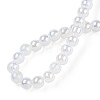 Electroplate Imitation Jade Glass Beads Strands GLAA-T032-J4mm-AB02-5