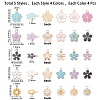 SUNNYCLUE 80Pcs 20 Style Light Gold Alloy Enamel Charms & Pendants ENAM-SC0002-73-2