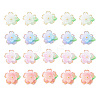 20Pcs 4 Colors Transparent Acrylic Pendants PALLOY-TA00287-S-1