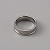 201 Stainless Steel Grooved Finger Ring Settings LS-STAS-WH0027-27B-P-2