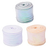  3 Rolls 3 Colors Flat Rainbow Color Organza Ribbon OCOR-TA0001-47-8