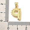 Rack Plating Brass Micro Pave Cubic Zirconia Pendants KK-L226-100G-P-3