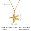 Minimalist Ocean 304 Stainless Steel Pendant Necklaces for Women HW3248-5-1