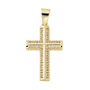 Brass Micro Pave Cubic Zirconia Pendants KK-P293-21E-G-1