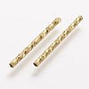 Rack Plating Brass Tube Beads X-KK-A142-005G-2