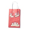 Christmas Theme Kraft Paper Gift Bags CARB-L009-A09-5