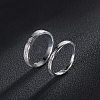 Anti-Tarnish 925 Sterling Silver Couple Rings JR944A-4