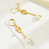 Fashionable Stainless Steel Round Tassel Hoop Earrings WT4683-5