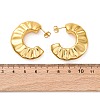 C-Shaped 304 Stainless Steel Stud Earrings EJEW-A125-20G-5