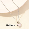 304 Stainless Steel Heart Pendant Necklaces for Men and Women FS-WG1B83F-07-1