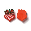 Christmas Opaque Resin Cabochons RESI-K019-32-2