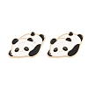 Animal Alloy Enamel Cabochons AL-CBA1A6F-01KCG-B-1