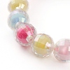 Transparent Acrylic Beads Stretch Bracelets for Kids BJEW-JB05862-4
