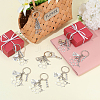 20Pcs Alloy Chemistry Theme Keychains KEYC-SC00037-4