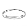 SHEGRACE Fashion Engraved Brass Inspirational Bangle JB247B-1