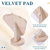 Bust Shaped Wooden Necklace Display Stands NDIS-WH0003-018A-4