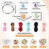 DIY Letter Acrylic Keychain Making Kits DIY-SC0029-39A-2
