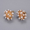 Iron Hair Clip and Stud Earrings Jewelry Sets SJEW-E331-02-2