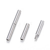 Non-Tarnish 304 Stainless Steel Bayonet Clasps X-STAS-F108-12P-1.7mm-2