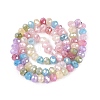 Dyed Crackle Imitation Jade Glass Beads Strands EGLA-Q131-02B-01-2