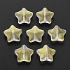 Two Tone Transparent Spray Painted Glass Beads GLAA-T022-25-A01-1