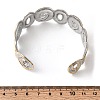 Hammered 304 Stainless Steel Cuff Bangles for Women LS-BJEW-P371-01A-5
