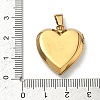 304 Stainless Steel Locket Pendants STAS-H255-02G-01-2