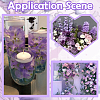 12Pcs Silk Fabric & Plastic Simulation Hyacinth AJEW-SC0031-57-7