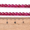 Lab Grown Red Corundum Beads Strands G-Z123-A01-4mm-5