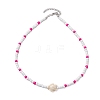 2Pcs Summer Beach Glass Seed Beaded Necklaces NJEW-JN05019-6