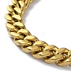 Ion Plating(IP) 304 Stainless Steel Diamond Cut Cuban Link Chain Necklaces NJEW-P288-11G-3