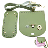 1 Set Handmade PU Leather Crochet Shoulder Bag Accessories Kits PURS-CL0001-37A-1