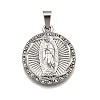 304 Stainless Steel Pendants STAS-B086-09F-P-1
