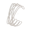 304 Stainless Steel Cuff Bangles for Women BJEW-Z155-05P-4