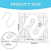 Gorgecraft Transparent Acrylic Sewing Template DIY-GF0002-89-2