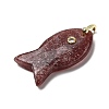 Natural Strawberry Quartz Pendants KK-D021-05A-G-2
